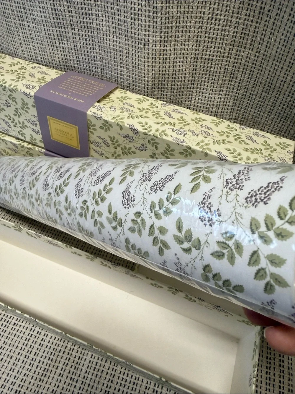 Set Of 3 Crabtree & Evelyn Sonoma Valley Scented Drawer Lining Paper Rare